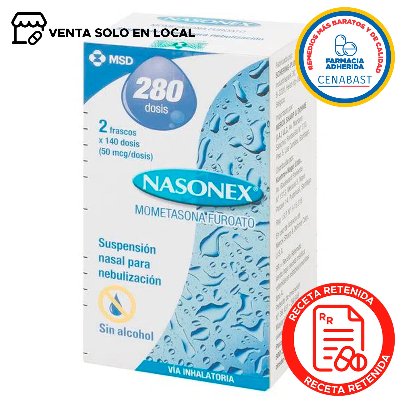Nasonex Spray Nasal Producto Cenabast – Farmacia El Quimico