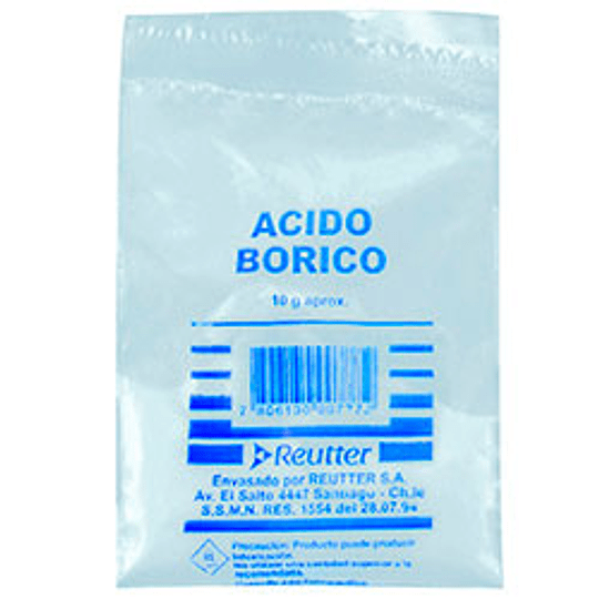ACIDO BORICO - Reutter  Farmacia El Químico – Farmacia El Quimico