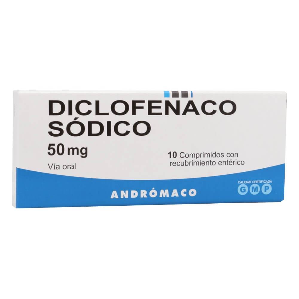 Diclofenaco Comprimidos con Recubrimiento Entérico 50mg.