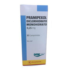 Pramipexol Comprimidos 0,25mg.