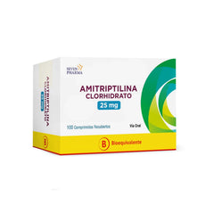 Amitriptilina 25mg 100 Comprimidos Recubiertos
