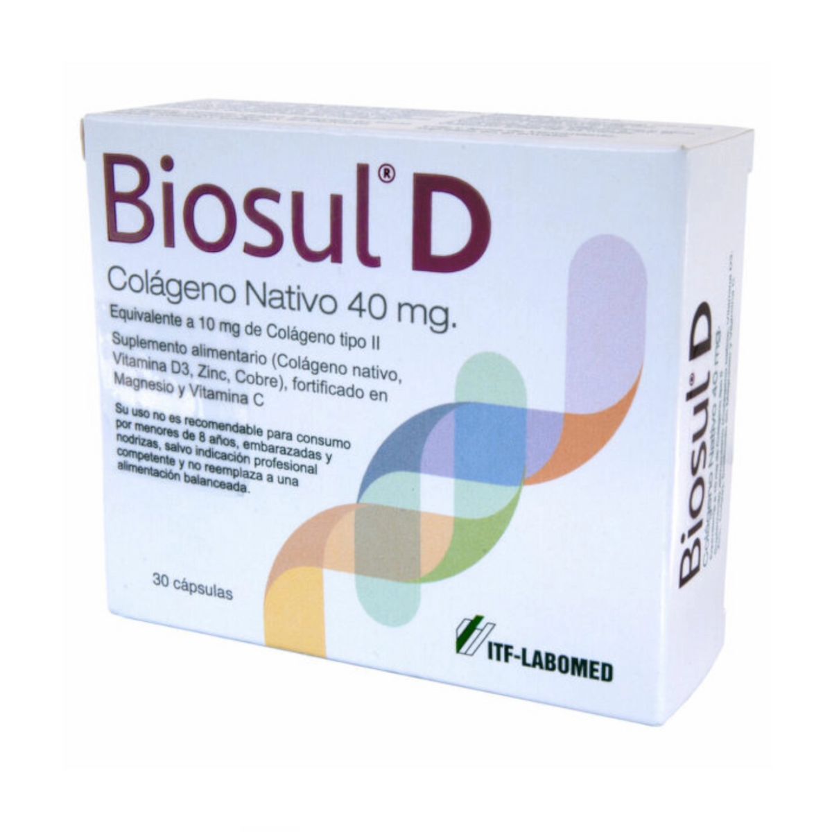 Biosul D Colágeno Nativo  30 Cápsulas