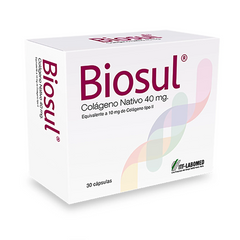 Biosul 40mg Colágeno Nativo 30 Cápsulas