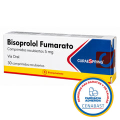Bisoprolol 5mg 30 Comprimidos Recubiertos Producto Cenabast