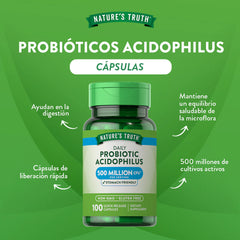 Probióticos Acidophilus Cápsulas