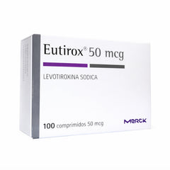 Eutirox 50mcg X 100 Comprimidos