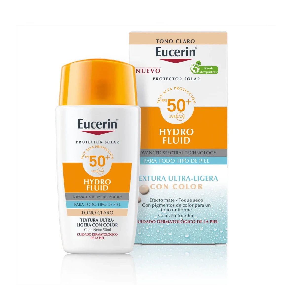 Eucerin Protector Solar Hydro Fluid Tono Claro FPS50+