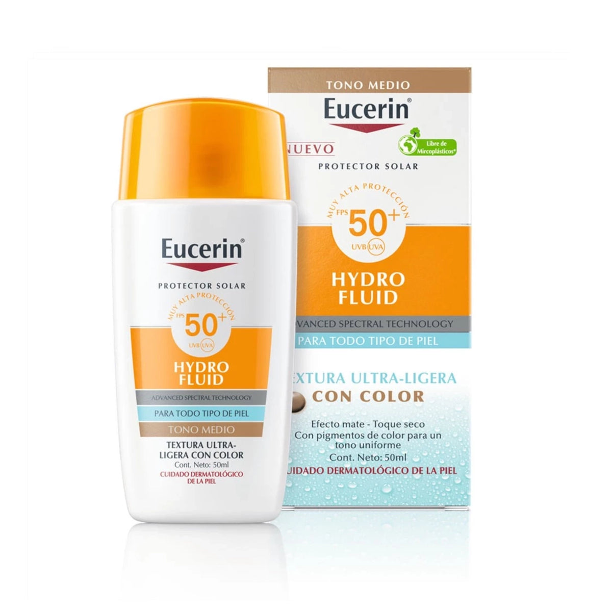 Eucerin Protector Solar Hydro Fluid Tono Medio FPS50+