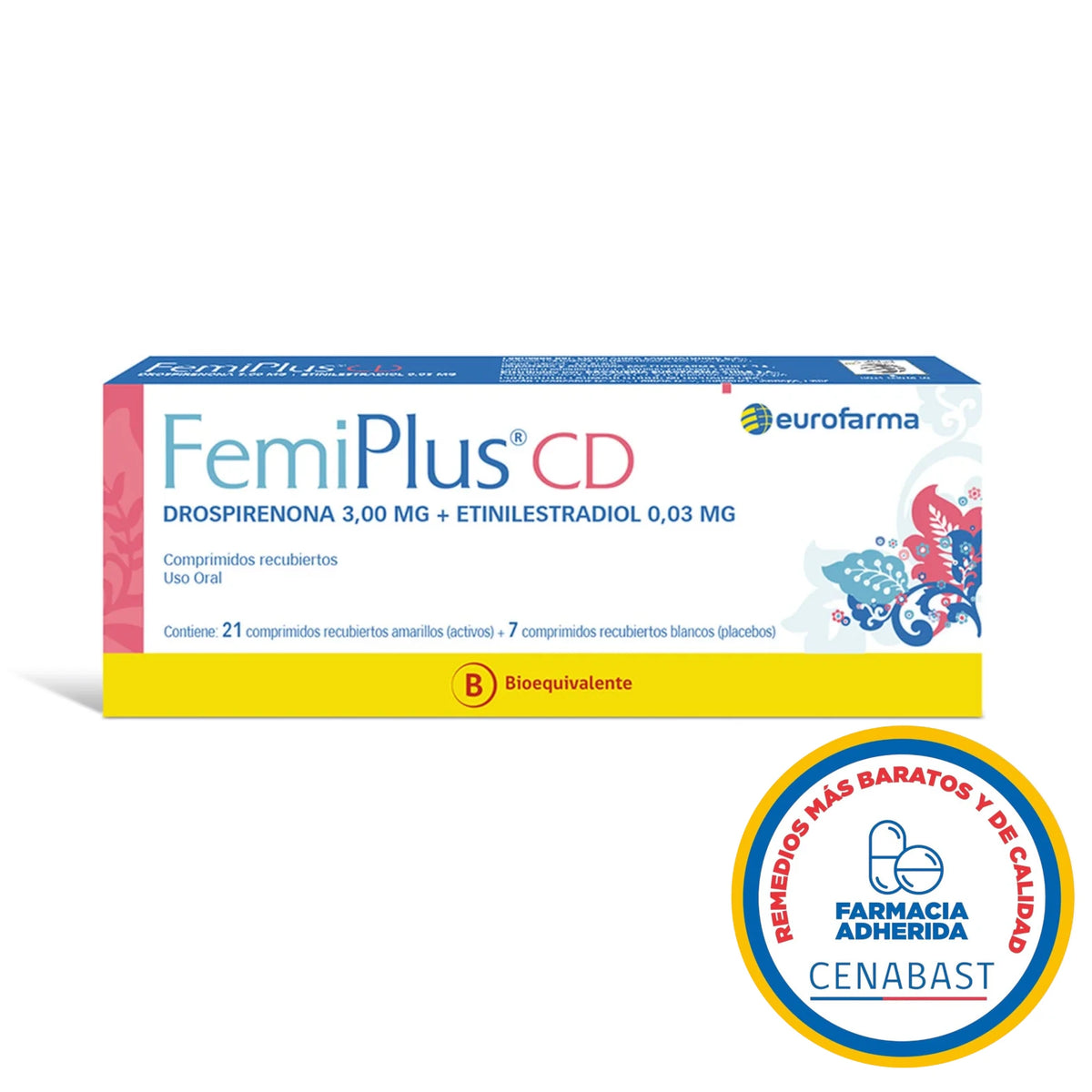 FemiPlus CD Comprimidos Recubiertos Producto Cenabast