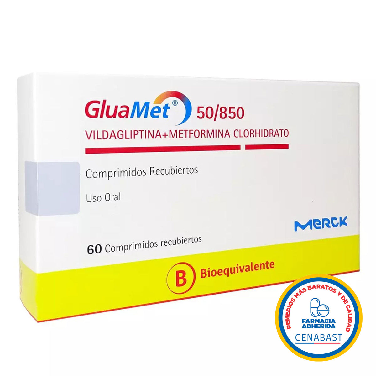 Gluamet Comprimidos Recubiertos 50/850 Producto Cenabast