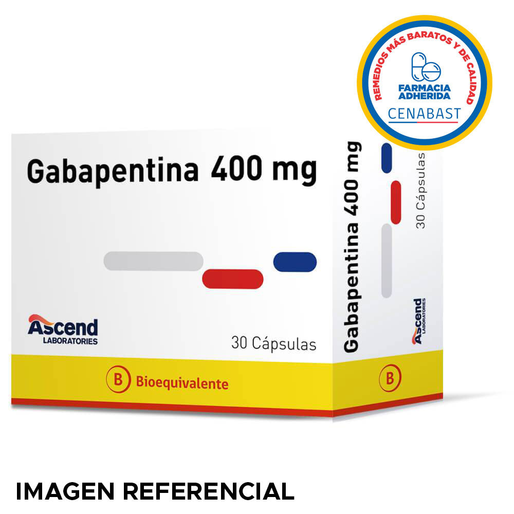 Gabapentina Cápsulas 400mg Producto Cenabast