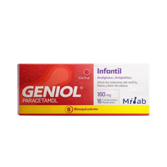 Geniol Infantil 160mg Comprimidos Masticables