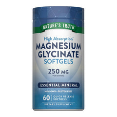 Gilciglinato de Magnesio 250mg 60 Cápsulas Blandas