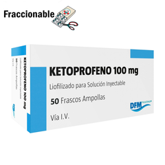 Ketoprofeno 100mg Polvo Liofilizado para Solución Inyectable x 1 Ampolla