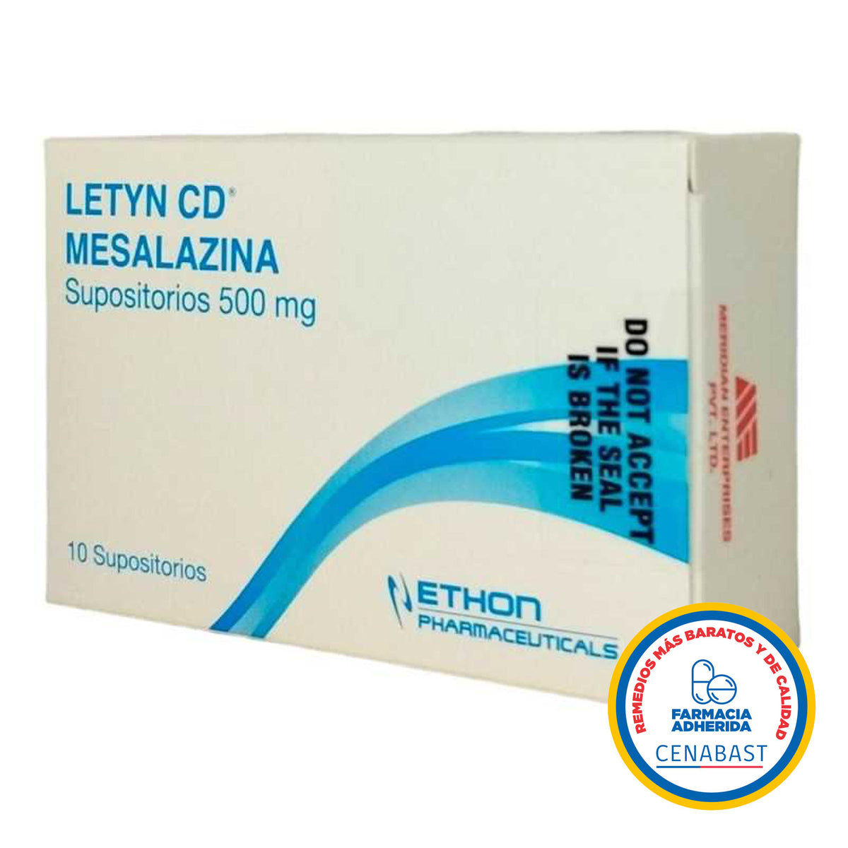 Letyn CD Supositorios 500mg Producto Cenabast