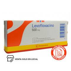 Levofloxacino 500mg 7 Comprimidos Recubiertos (disponible solo para venta presencial)