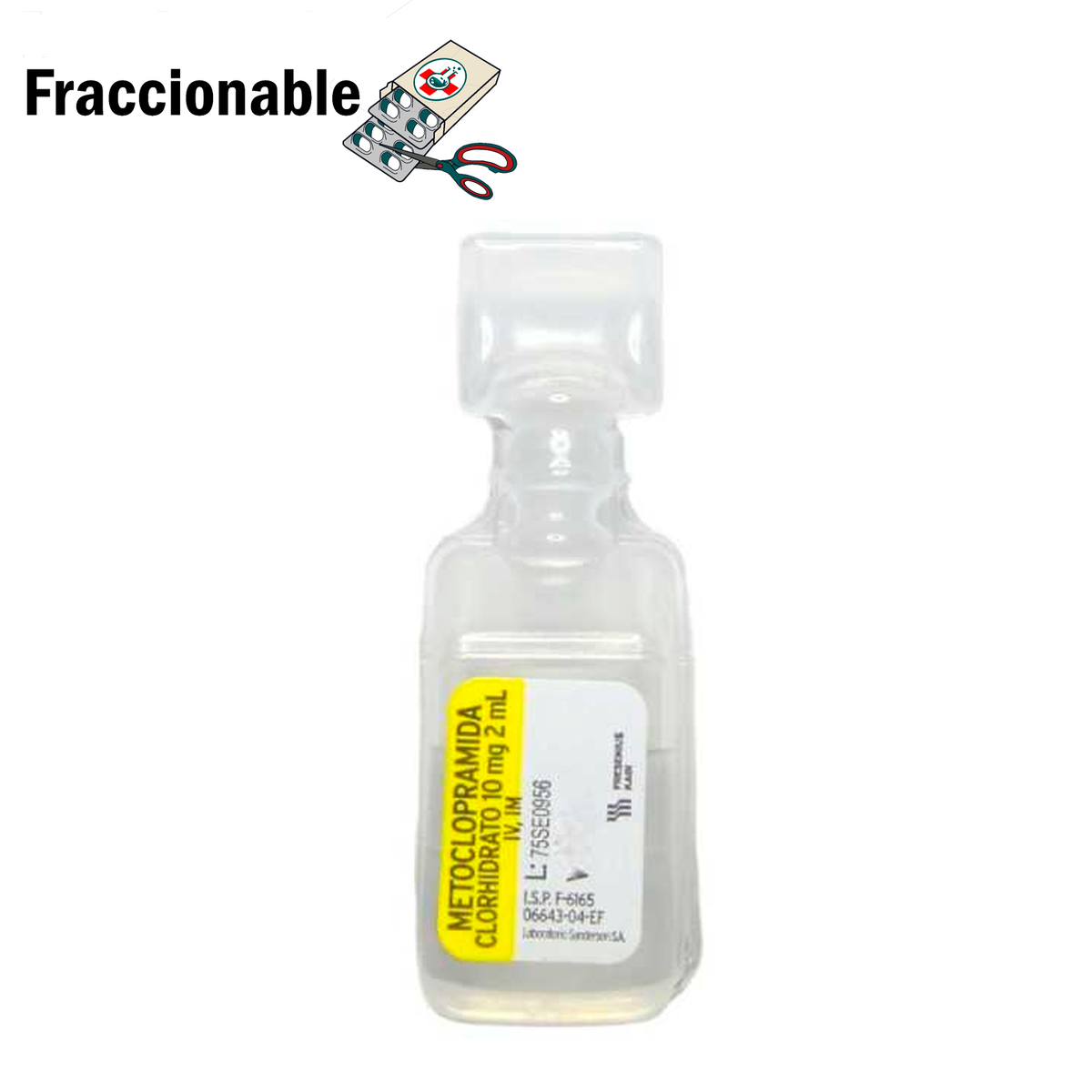 Metoclopramida 10mg/2ml Solución Inyectable x 1 Ampolla