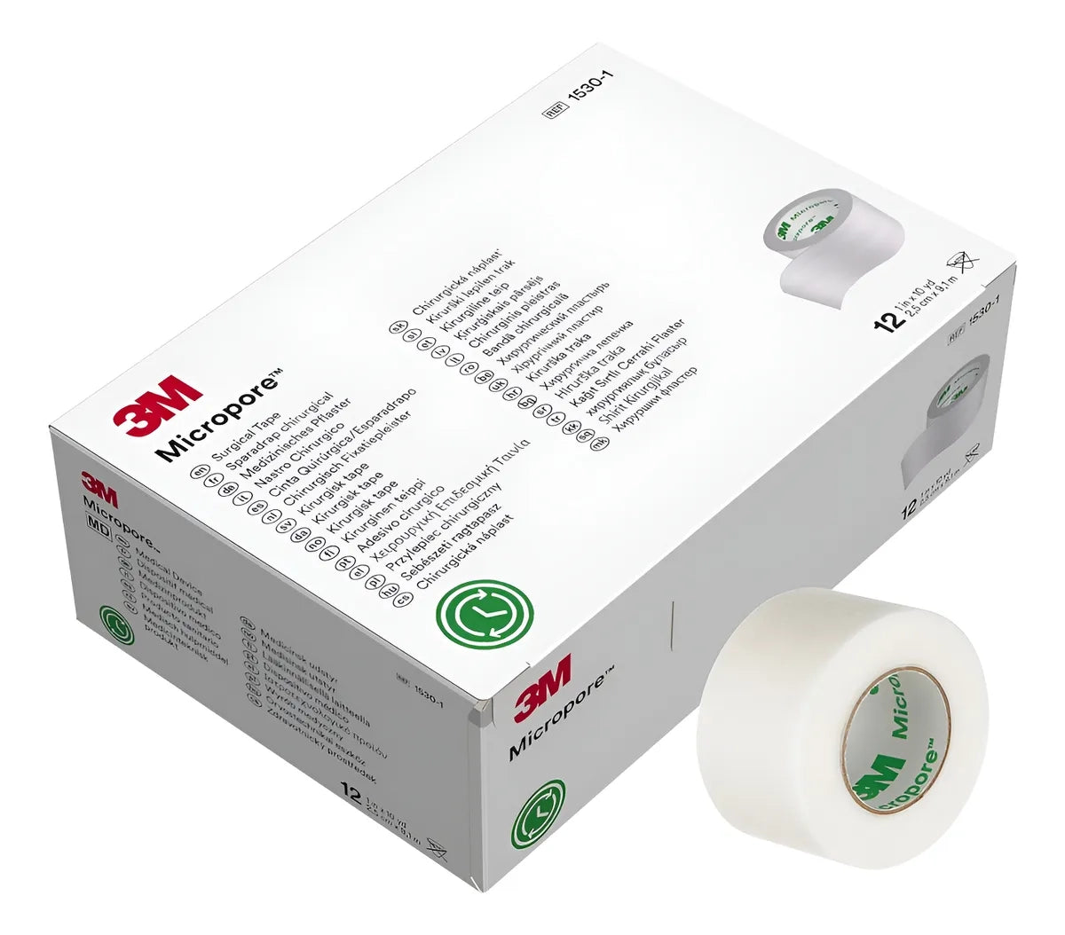 Cinta Adhesiva Micropore Papel Blanca 2.5cm