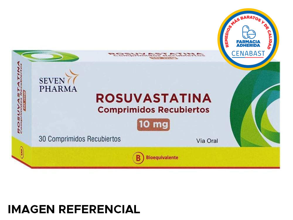 Rosuvastatina Comprimidos Recubiertos 10mg Producto Cenabast