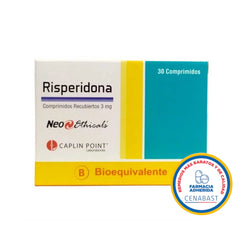 Risperidona 3mg x 30 Comprimidos Recubiertos Cenabast