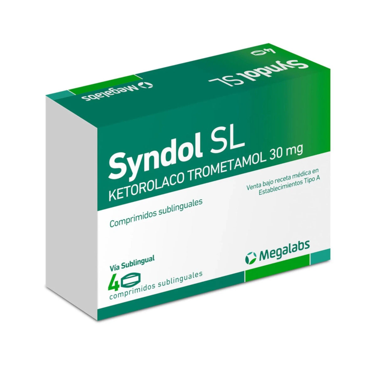 Syndol SL 30mg 4 Comprimidos Sublinguales