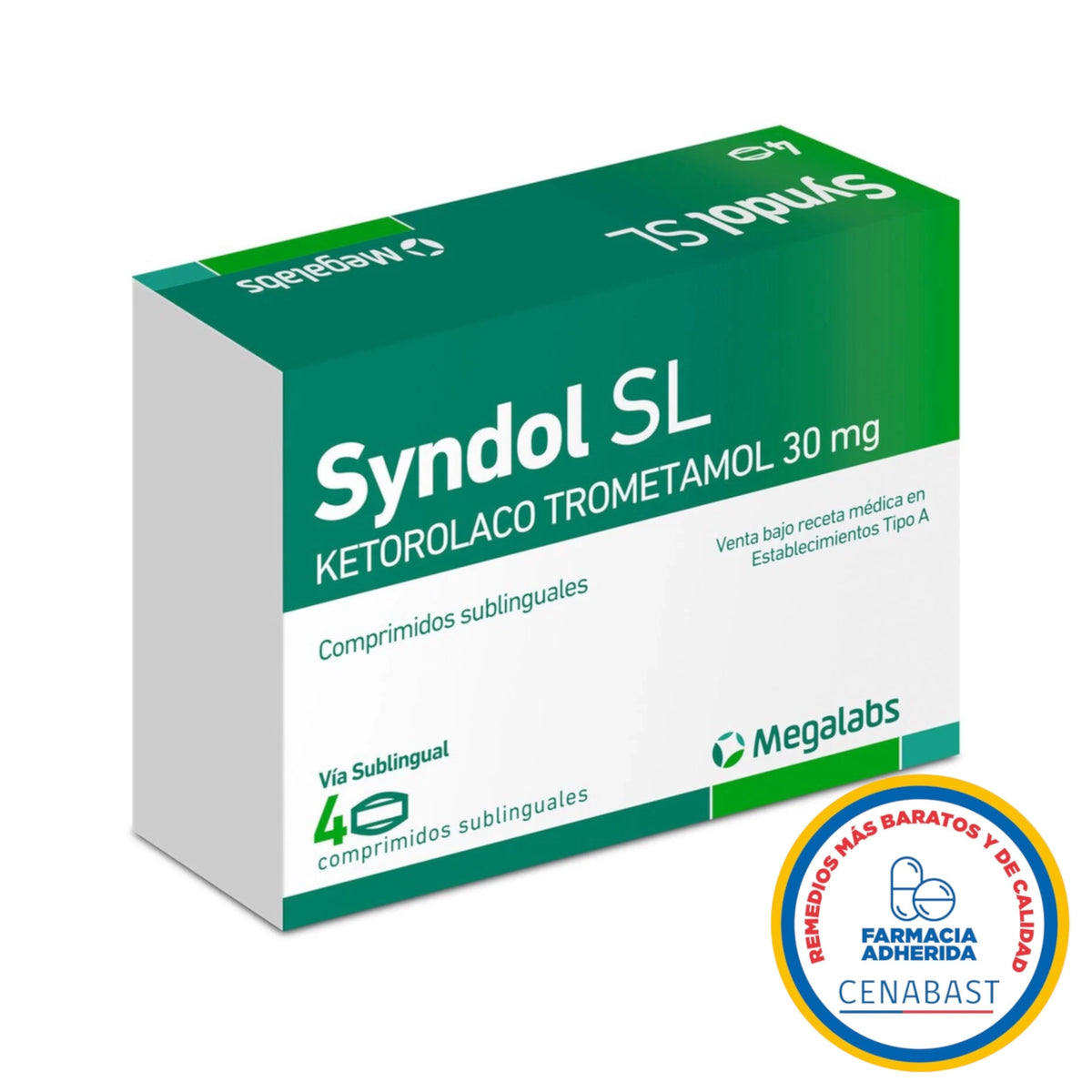 Syndol 30mg 4 Comprimidos Sublinguales Producto Cenabast