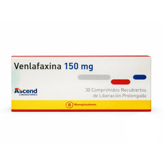 Venlafaxina Comprimidos Recubiertos de Liberación Prolongada 150mg