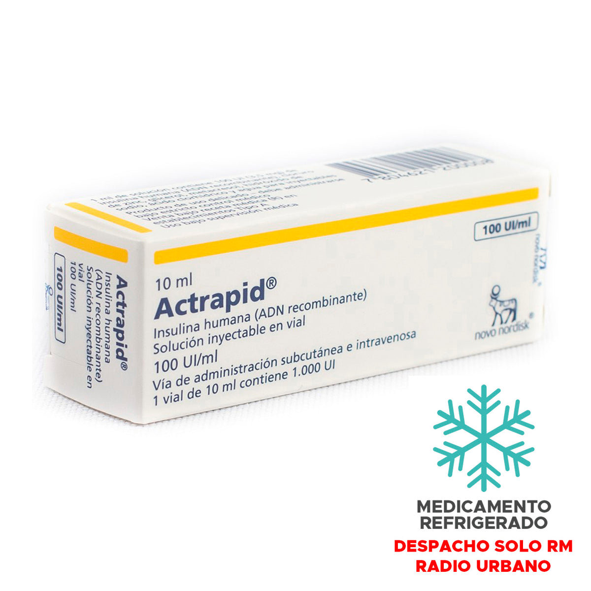 Actrapid Inyectable 100UI/ML