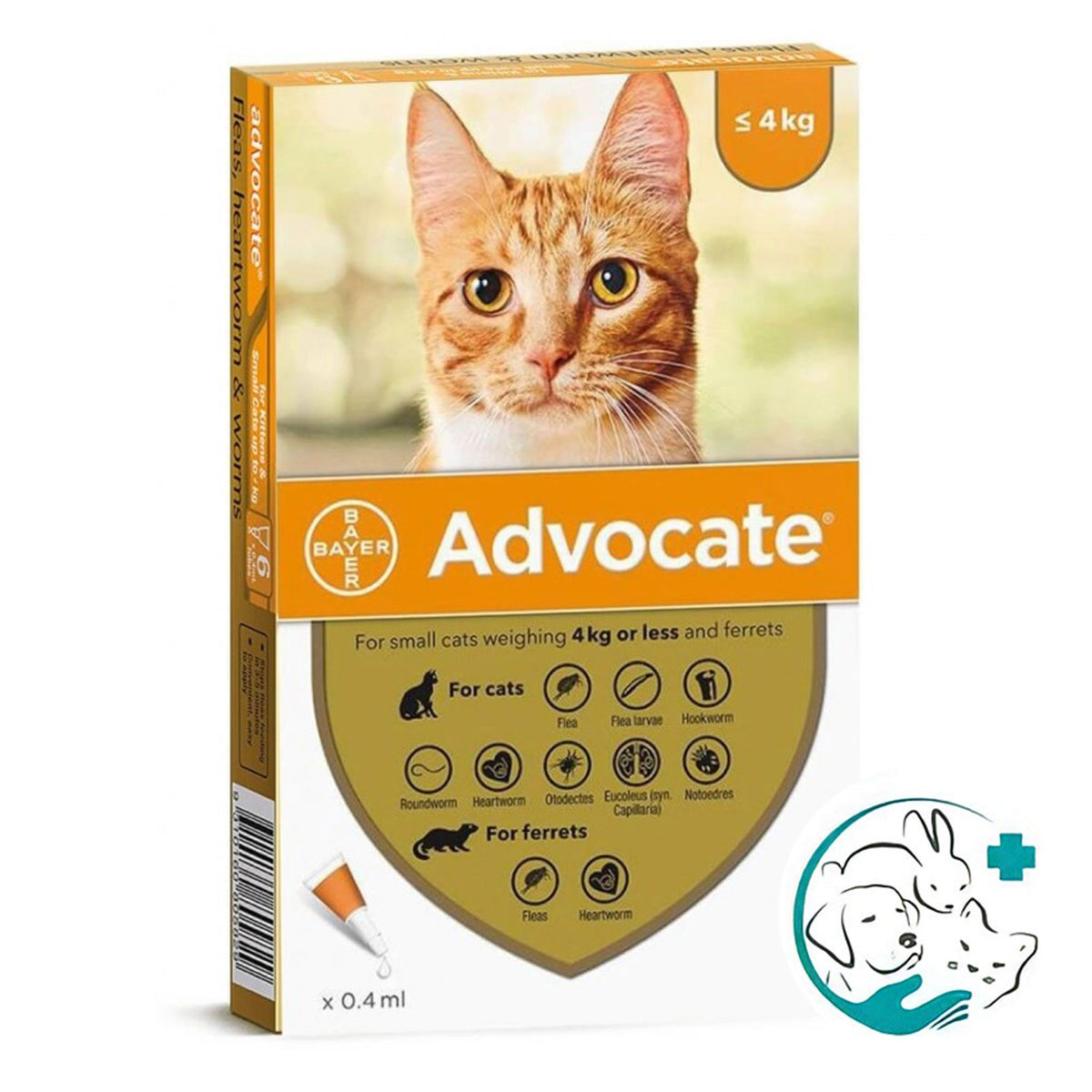 Advocate Pipeta Gato hasta 4 kg