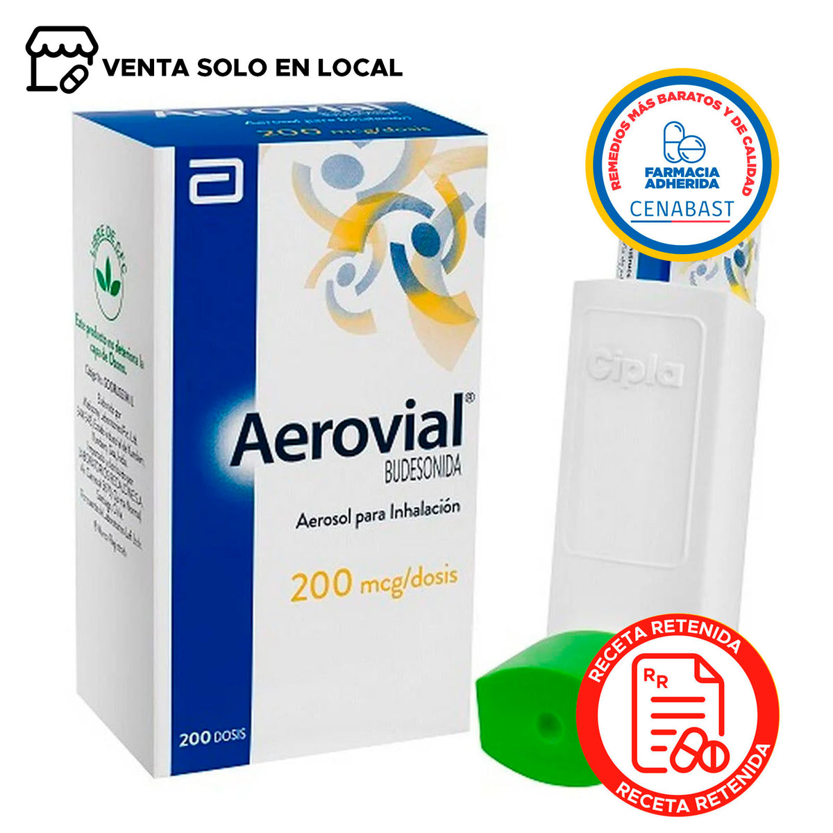 Aerovial Aerosol para Inhalación Producto Cenabast