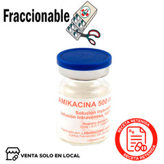 Amikacina Inyectable 500mg/2ml x 1 Ampolla