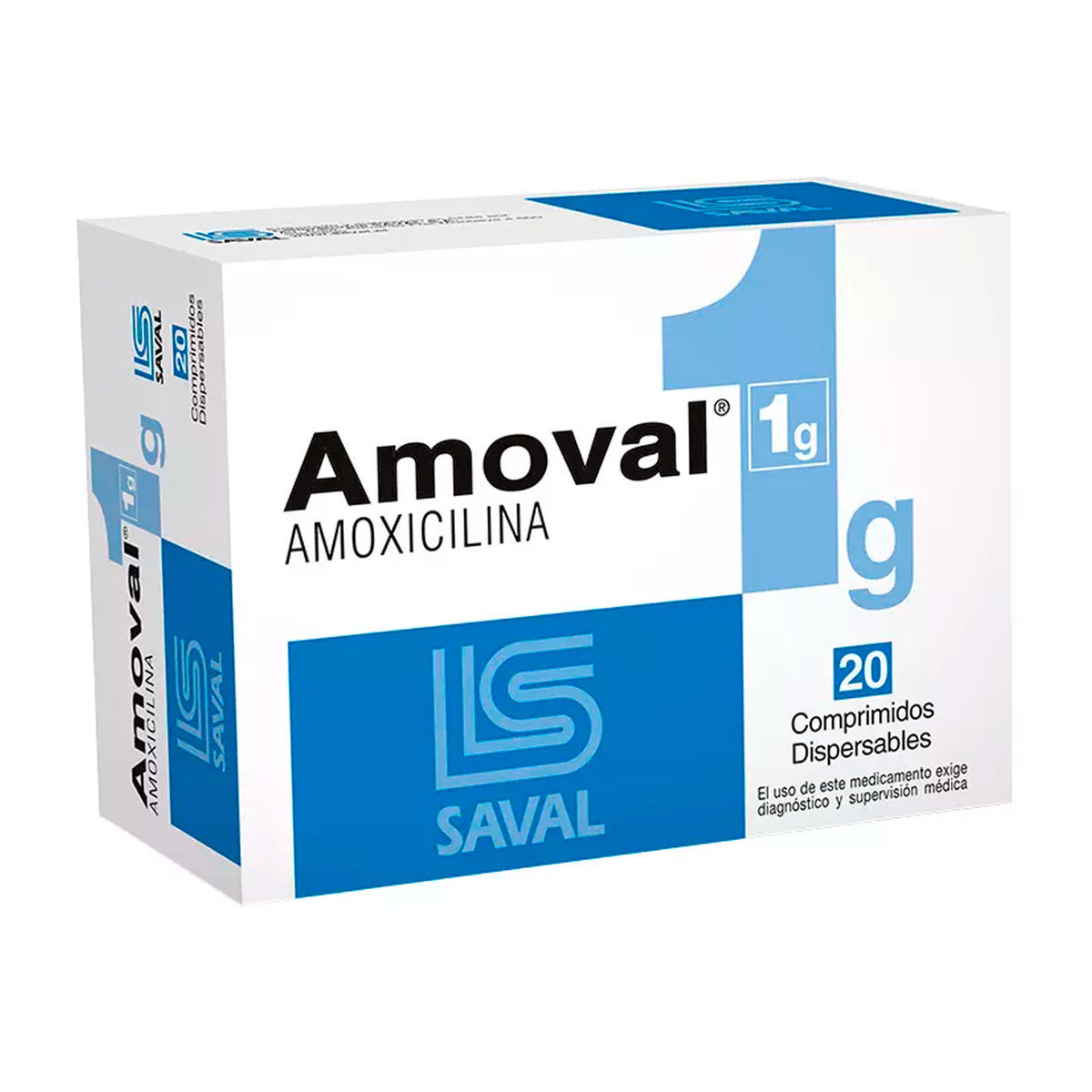 Amoval 1g - 20 Comprimidos Dispersables