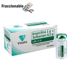 Ampicilina + Sulbactam 1,5g Solución Inyectable x 1 Ampolla