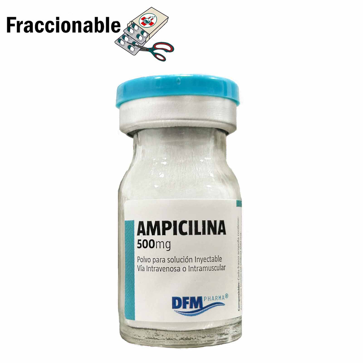Ampicilina Inyectable 500mg x 1 Ampolla