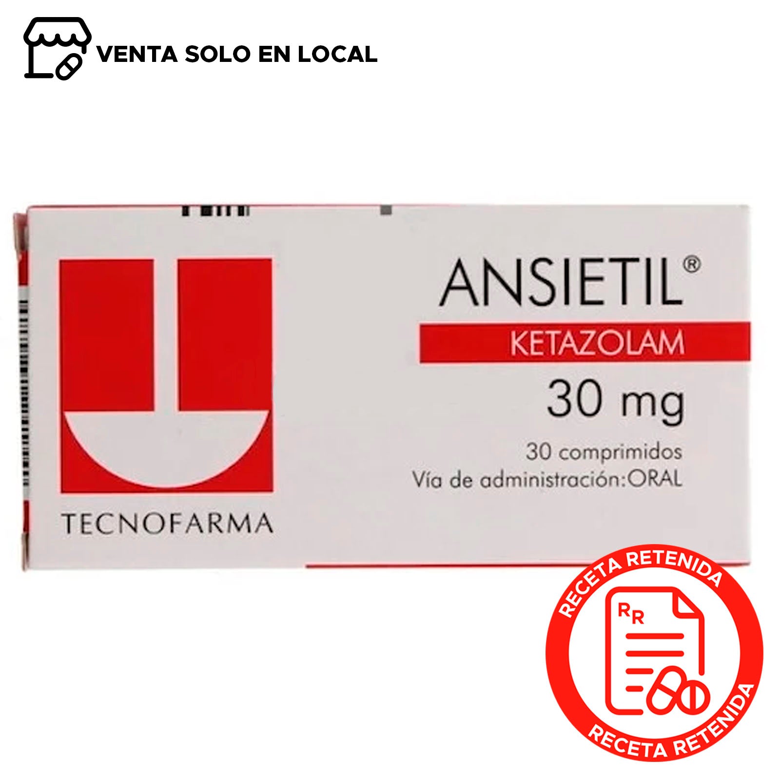Ansietil Comprimidos 30mg