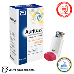 Aurituss 25/250 Aerosol para Inhalación Oral (disponible solo para venta presencial)