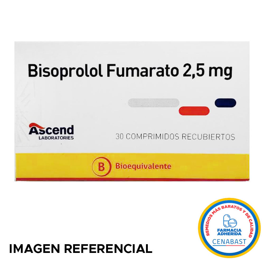 Bisoprolol Comprimidos Recubiertos 2,5mg Producto Cenabast