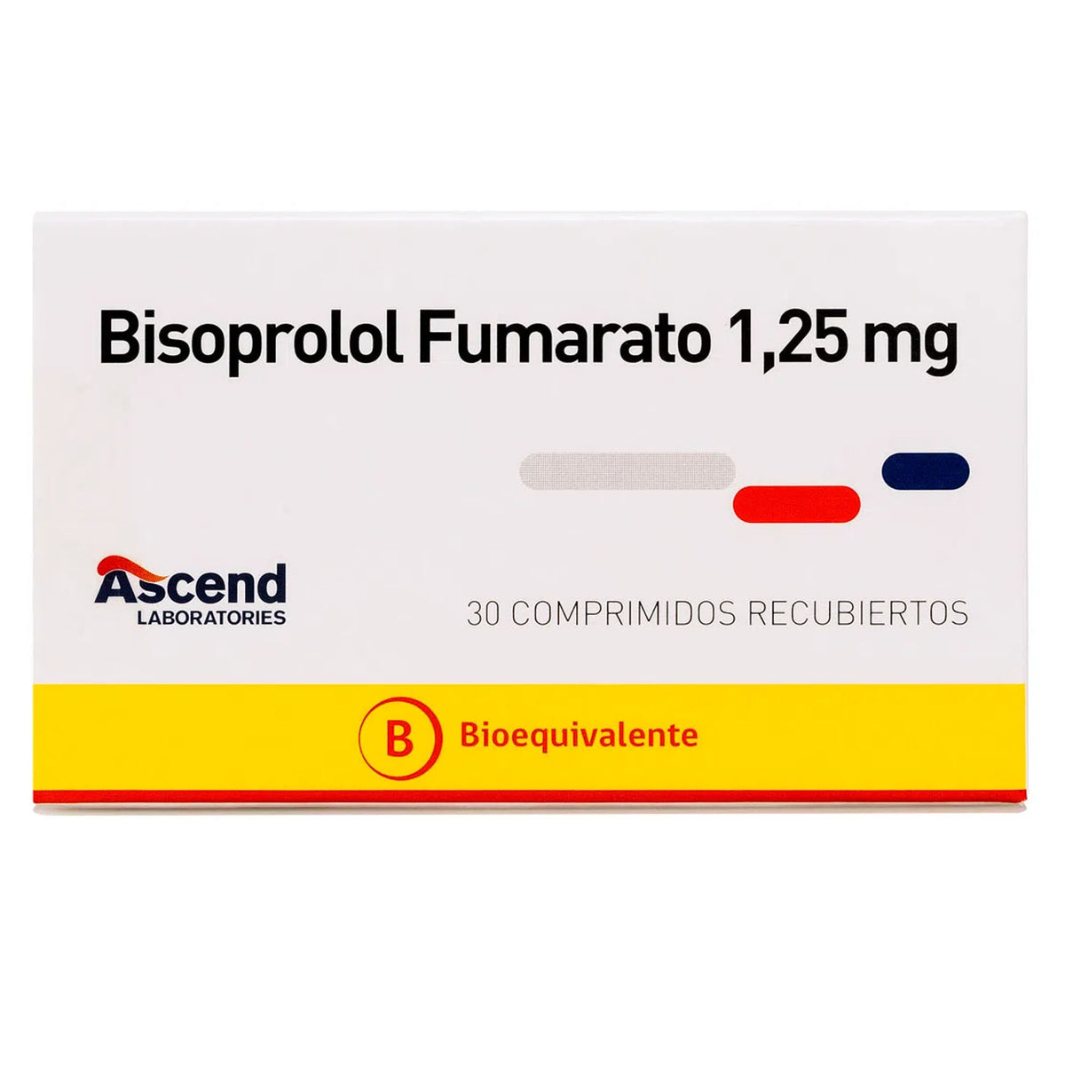 Bisoprolol Comprimidos Recubiertos 1,25mg