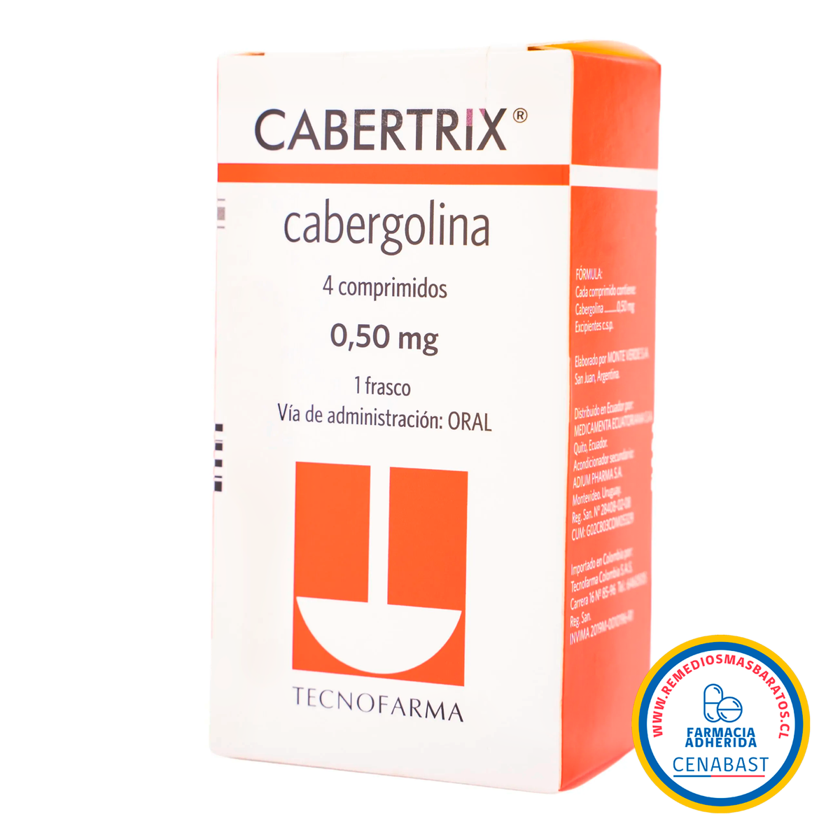 Cabertrix Comprimidos 0,50mg Producto Cenabast