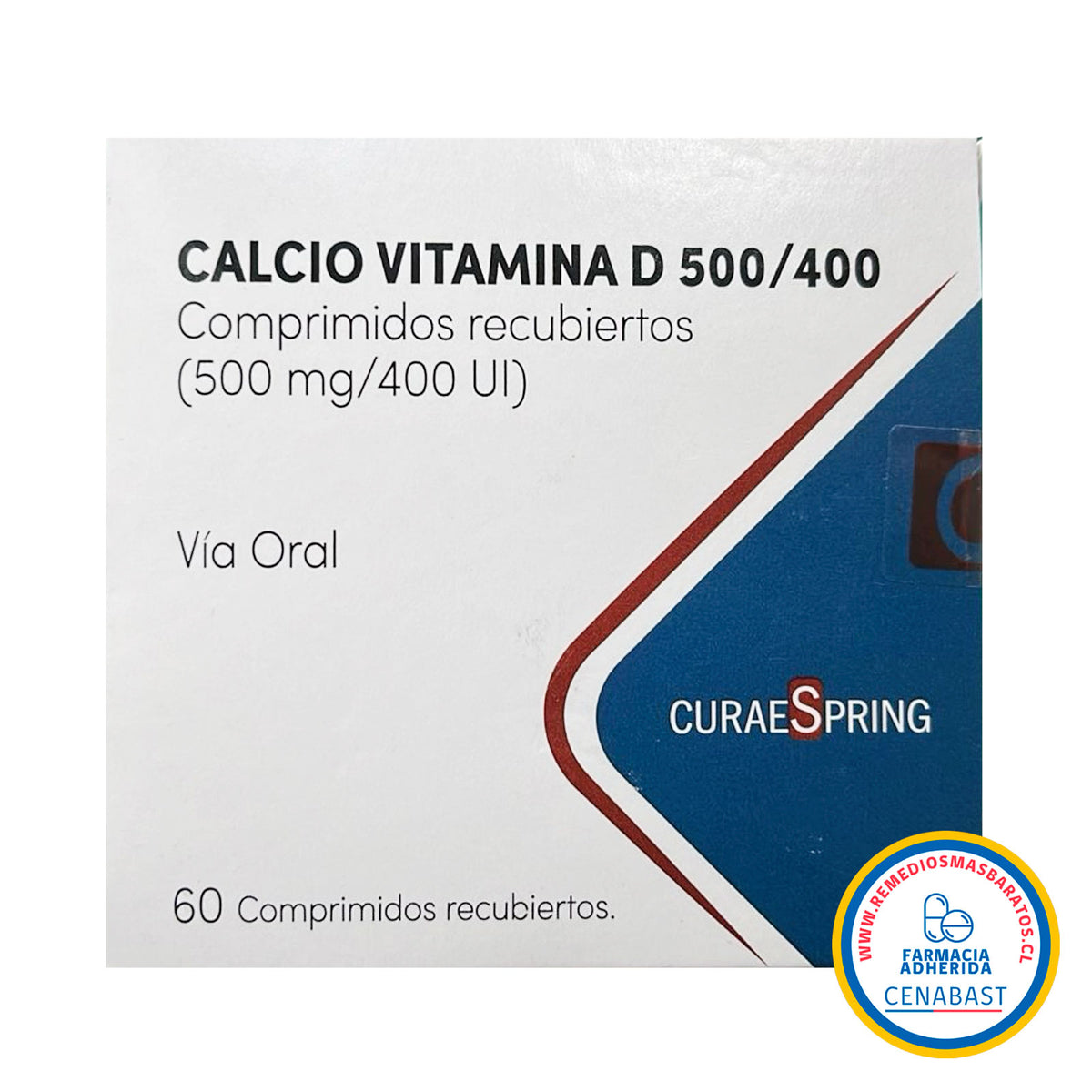 Calcio y Vitamina D3 Comprimidos Producto Cenabast