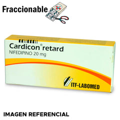 Cardicon Retard 20mg x 25 Comprimidos Recubiertos de Liberación Prolongada