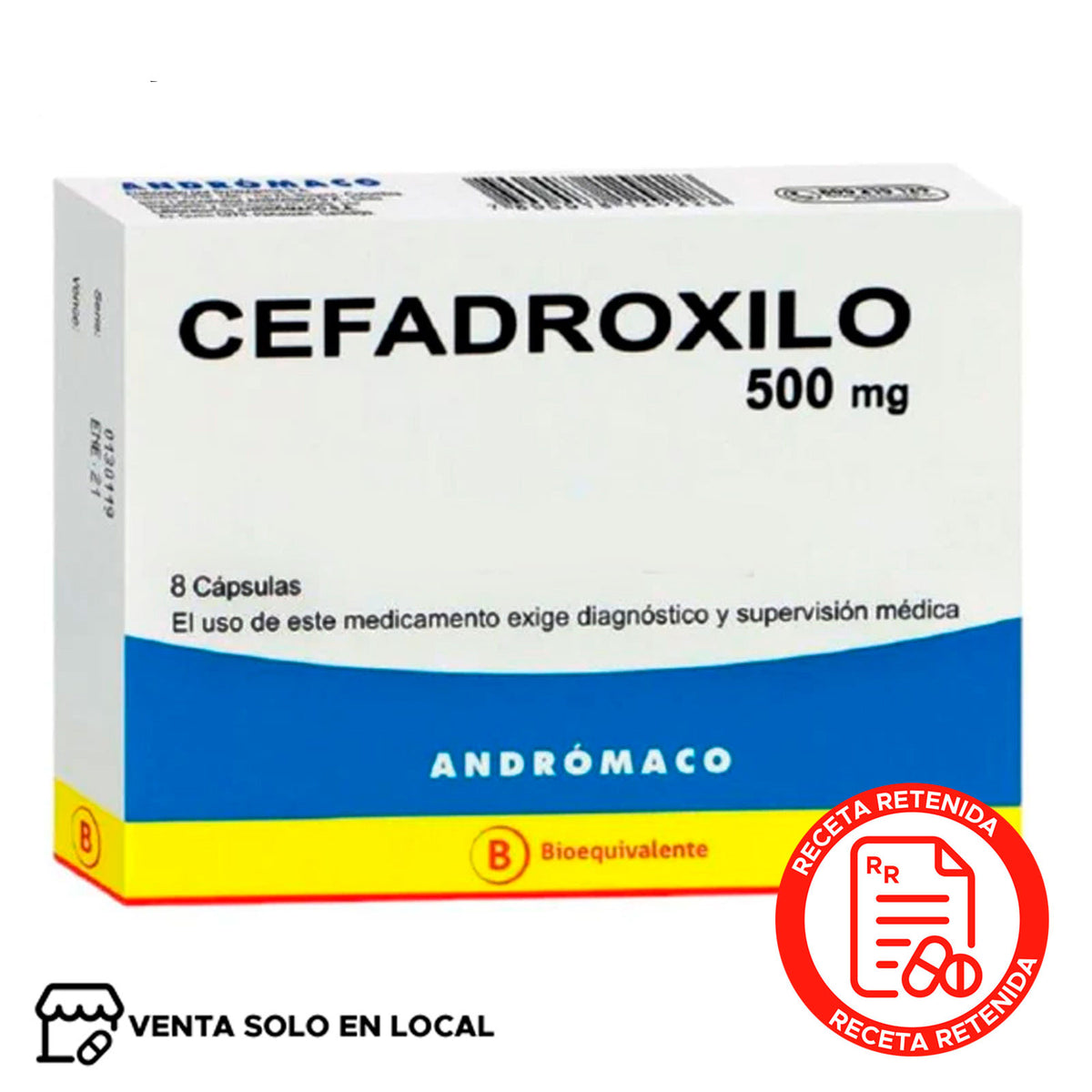 Cefadroxilo Cápsulas 500mg (disponible solo para venta presencial)