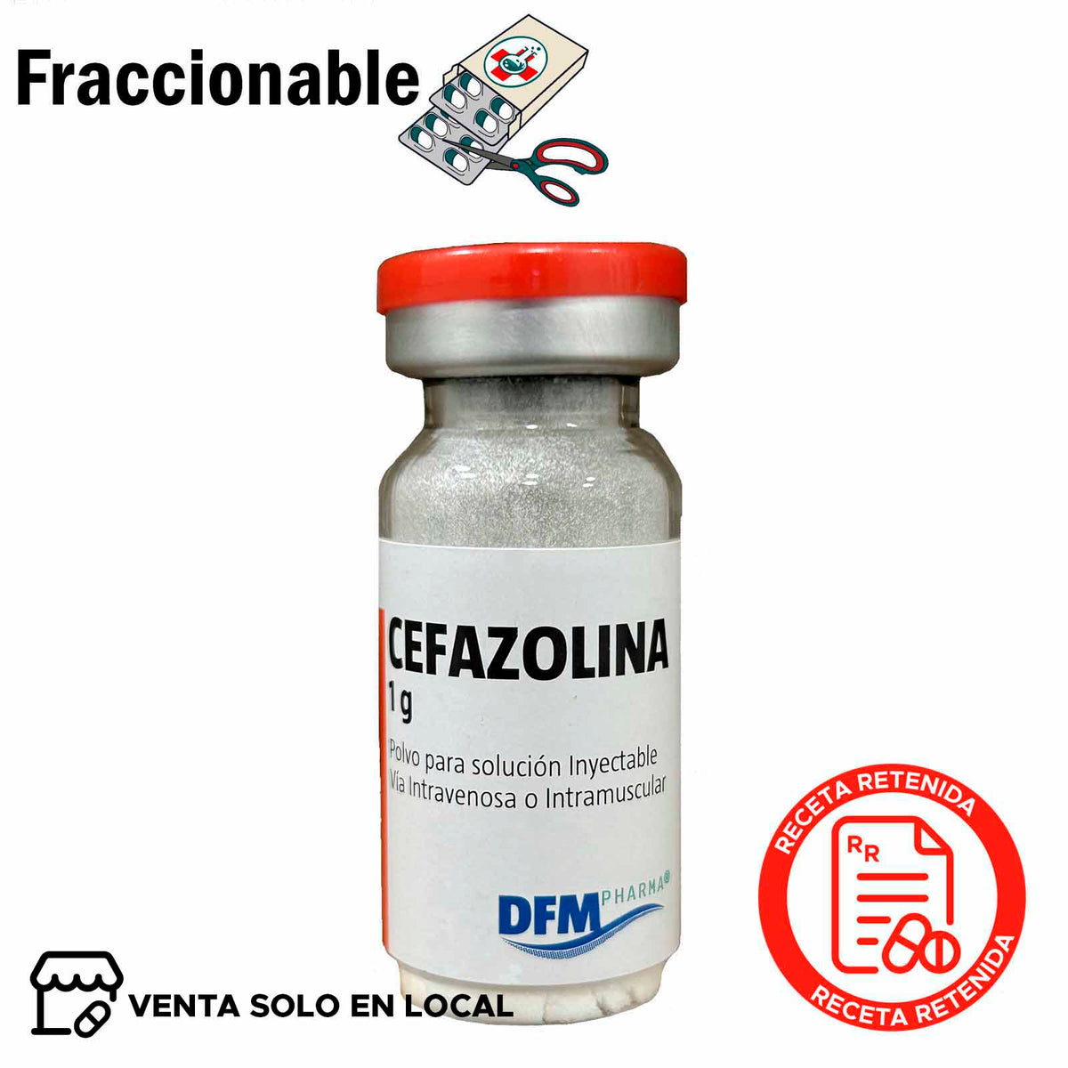 Cefazolina 1g Inyectable x 1 Ampolla