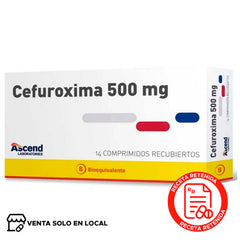 Cefuroxima Comprimidos recubiertos 500mg