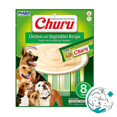 Churu Perro Sabor Pollo con Vegetales - 8 unidades