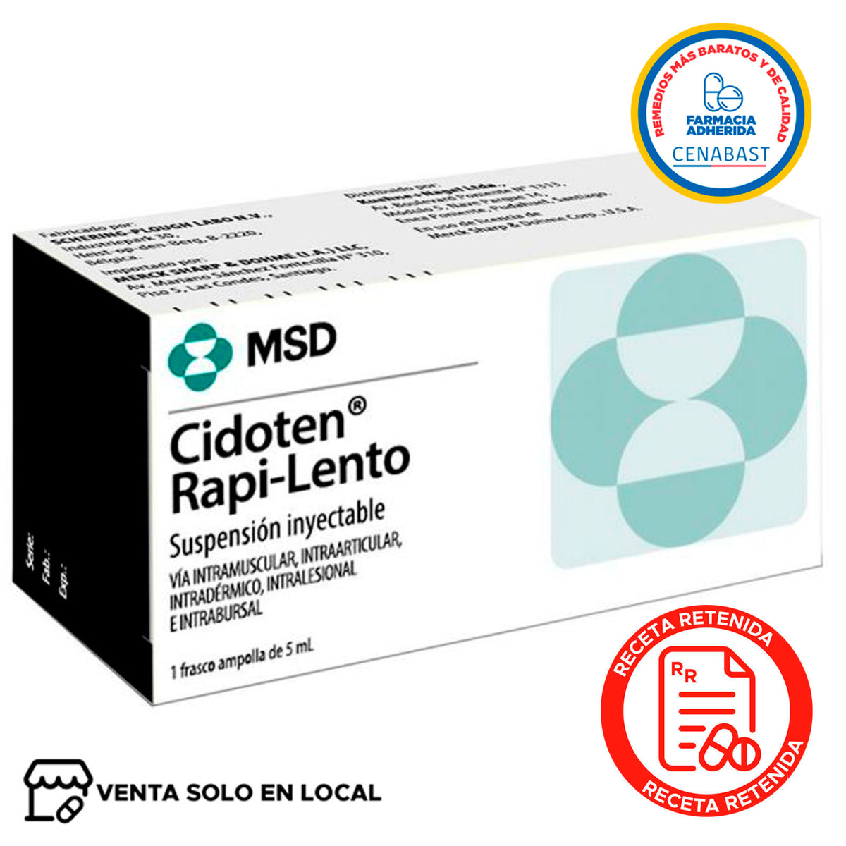 Cidoten Rapi-Lento Suspensión Inyectable Producto Cenabast