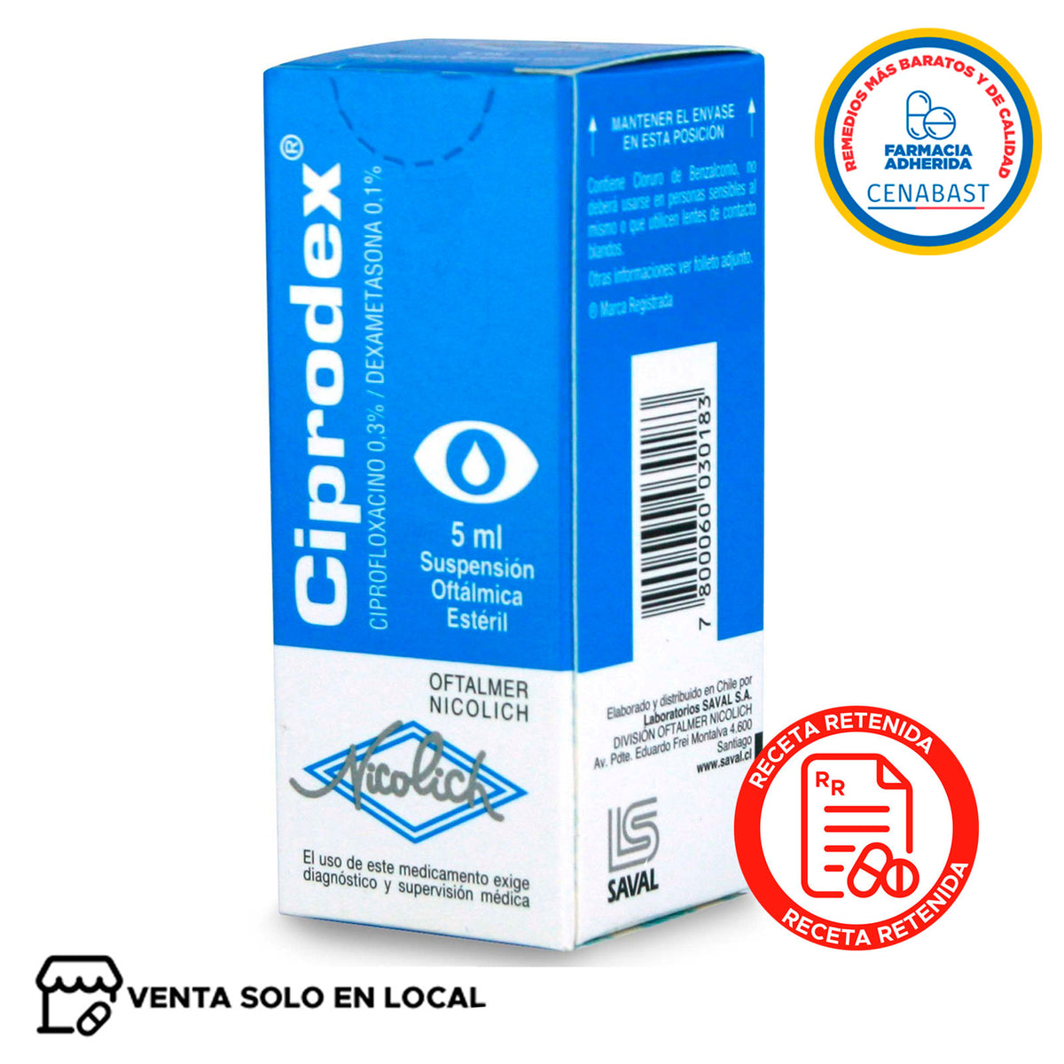 Ciprodex Solución Oftálmica Producto Cenabast