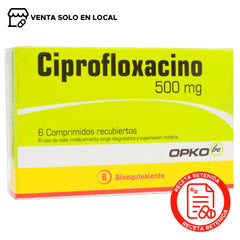 Ciprofloxacino Comprimidos Recubiertos 500mg