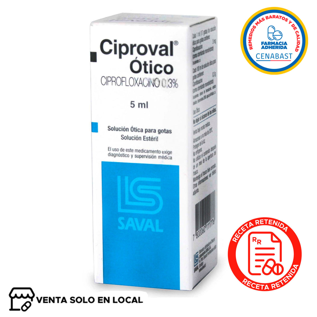 Ciproval Solución Ótica Producto Cenabast