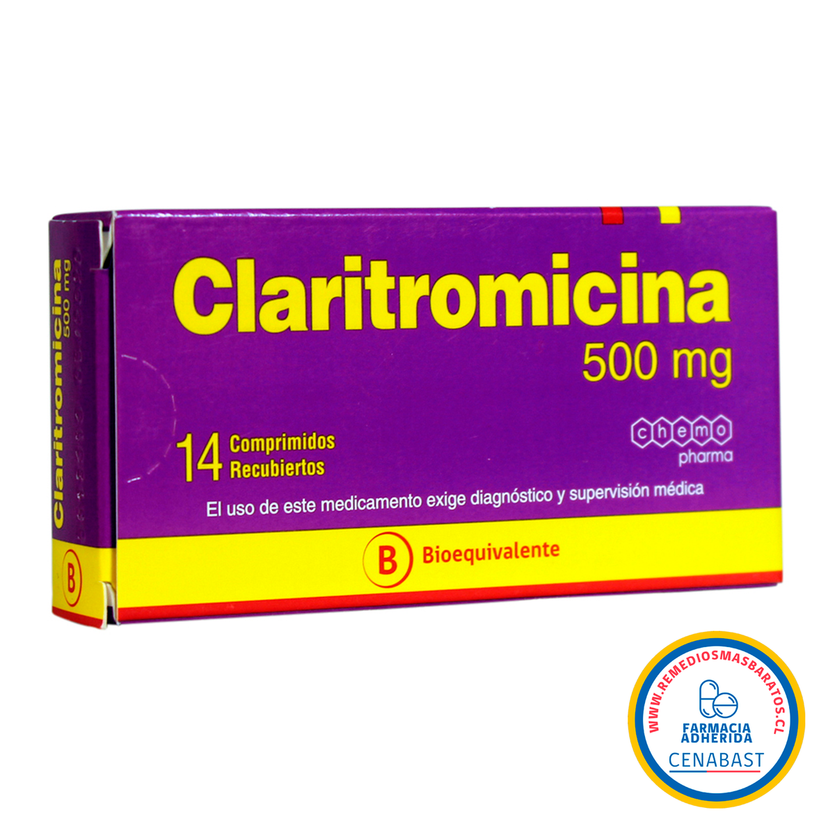 Claritromicina Comprimidos Recubiertos 500mg Producto Cenabast